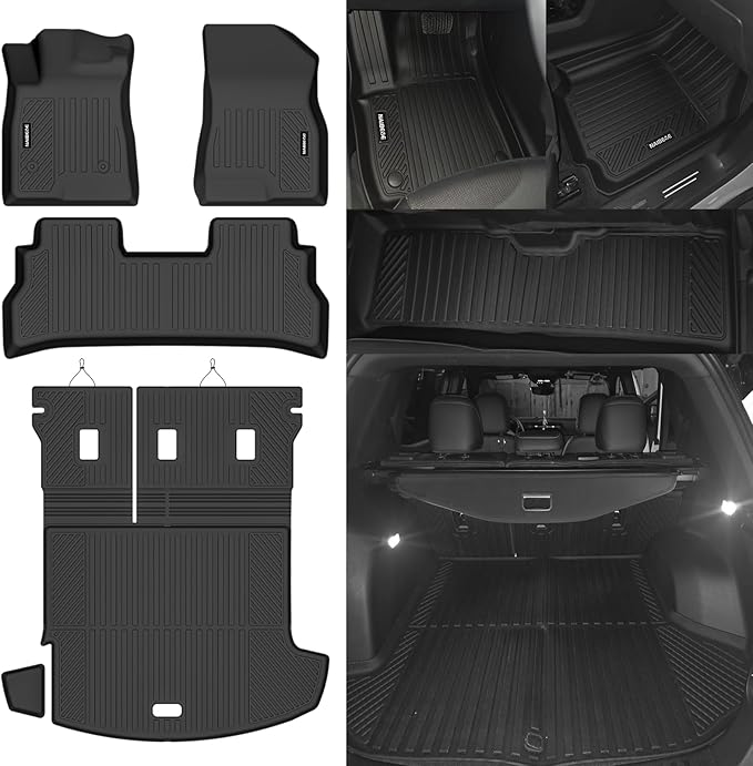 Naibeve Floor Mats for Buick Envista 2024 2025 2026 - All Weather for Buick Envista Floor Mats & Cargo Mat with Backrest Mats Waterproof Interior Accessories