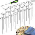 150PCS Landscape Fabric Staples Stakes Pins 6 Inch,Circle Top Garden Staples Weed Barrier Stakes for Securing Garden Fabric Ground Sheets and Fleece,More Holding Power Than U-Shape Landscape Pins