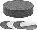 20-Pack Lamp Base Felt, 5.5 Inch Dia. 2mm Thick Self Adhesive Round Fabric Felt Pads for Lamp/Furniture/DIY, Non-Slip Fiber Backed Patch Circles with Adhesive Backing [Grey]
