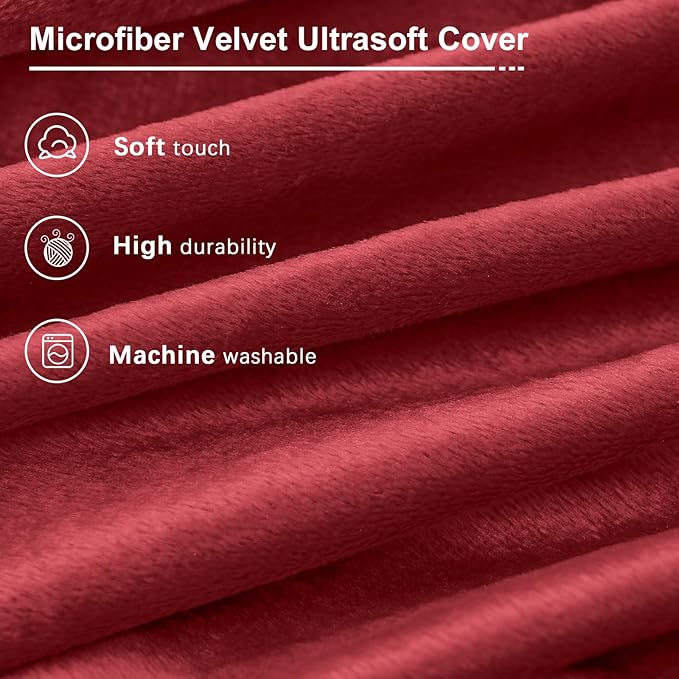 Bean Bag Chairs for Adults - Giant Bean Bag Chair Convertible Bean Bag Bed - Beanbag Chair with Micro Fiber Cover/Furniture Foam Filler - Floor Couch Sofa in Bedroom Dorm Room - Queen Red