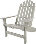 Original Pawleys Island Gray DuraWood Essentials Adirondack Chair – Eco-Friendly Recycled Material, Stainless Steel Hardware, Smooth Fit N Finish, Handcrafted in The Carolinas