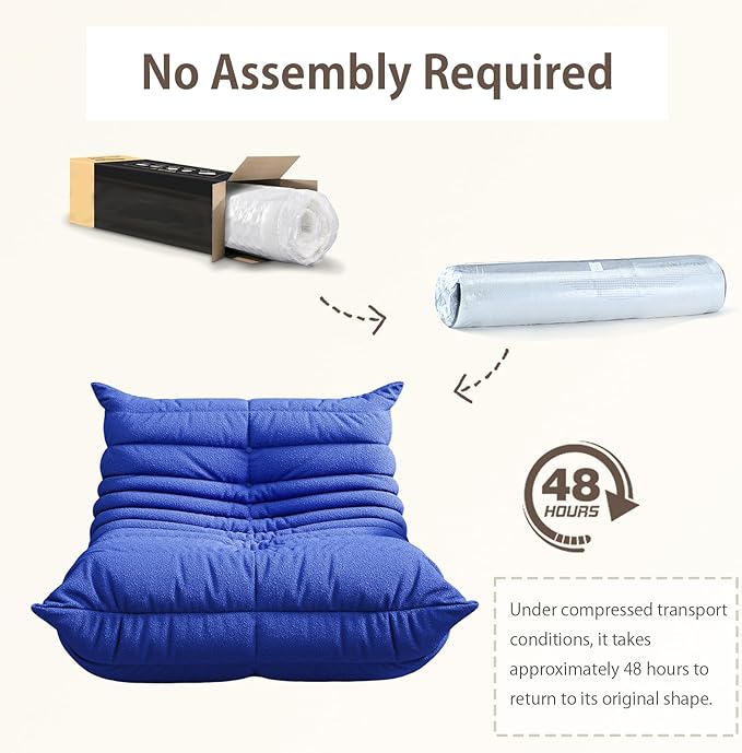 Selyteramy Oversized Bean Bag Chairs for Adults, Giant Beanbag Chair with Memory Foam, Comfy Lounge Chair Lazy Sofa for Apartment, Living Room, Bedroom, Office(Teddy Fabric)