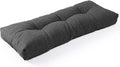 SUNROX LokGrip Non Slip Tufted Memory Foam Bench Cushion, FadeShield Water Resistant Durable Thicken Outdoor/Indoor Bench Seat Pads 30x14x4 inch, Midnight
