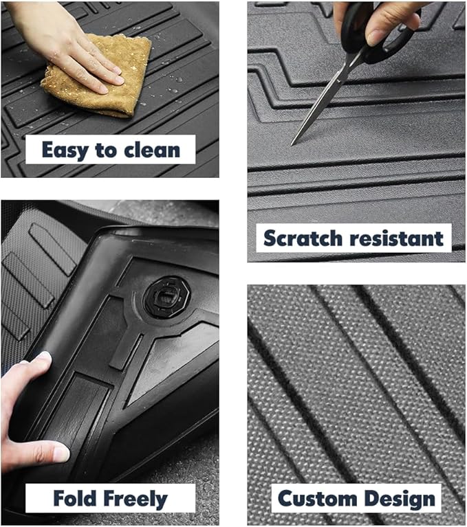 Compatible for 2021-2025 Toyota Venza Cargo Mat & Backrest Mats All Weather Seat Back Cover Cargo Liner for 2021-2025 Toyota Venza Accessories