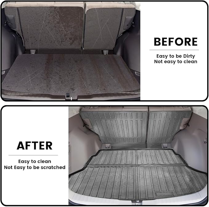 Compatible for 2012-2016 Honda CRV LX/SE/EX Floor Mats All-Weather TPE Floor Mats for 2012 2013 2014 2015 2016 Honda CR-V Accessories (Full Set)