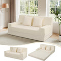 MeMoreCool Boneless Folding Queen Sofa Bed – Corduroy Convertible Sleeper Chair & Fold‑Out Futon for Living Room Guest Use
