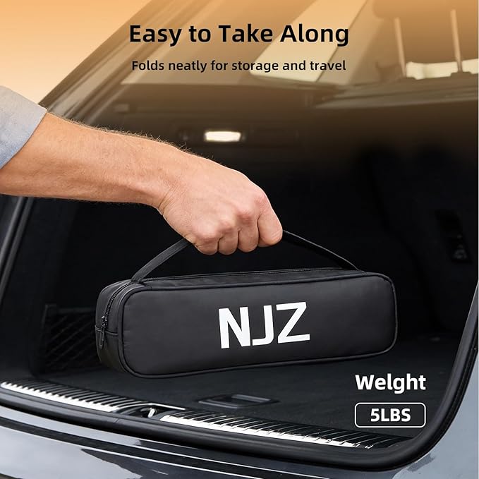 NJZ Folding Outdoor Chair — Easy Outdoor Comfort, Simple One-Piece Design, Stable Aluminum Frame, Relaxed Seating for Backyard, Camping & Everyday Use