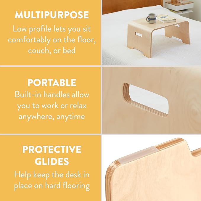 Back2School Express Bentwood Floor Desk, Kids Furniture, Natural