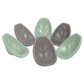 ECR4Kids Leaf Floor Seat, Rocker Chair, Sage/Grey, 6-Piece