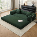 YUODL 78.8" Modular Sofa Bed - 4-in-1 Convertible Design with Corduroy Fabric and High Density Sponge, Removable Cover and Fixed Frame