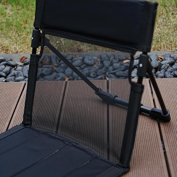 Breathable Mesh Back Folding backrest,Ultralight Aluminum Alloy Camp Seat with Ventilated Backrest, Portable Outdoor Chair for Beach, Park,Lawn,Hiking and Travel