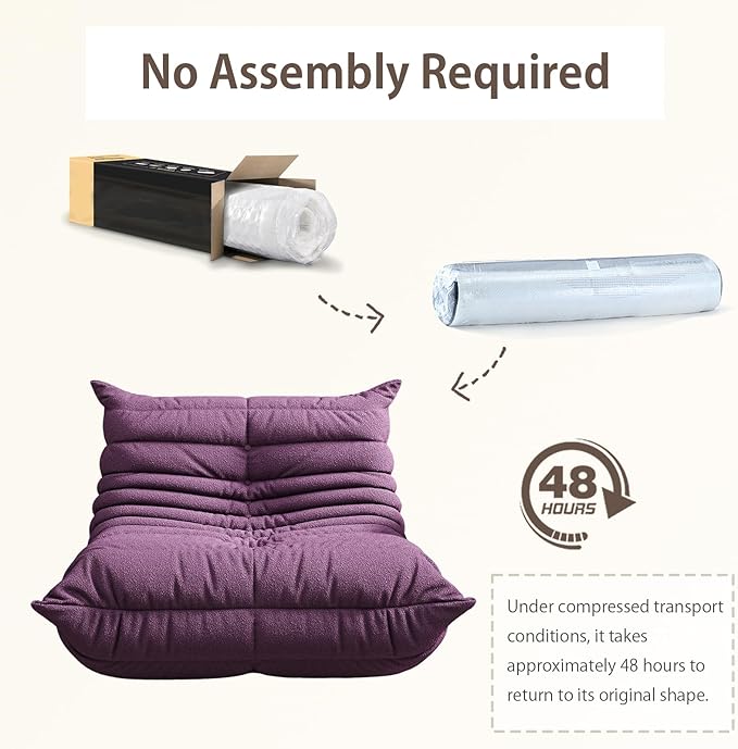 Selyteramy Oversized Bean Bag Chairs for Adults, Giant Beanbag Chair with Memory Foam, Comfy Lounge Chair Lazy Sofa for Apartment, Living Room, Bedroom, Office(Teddy Fabric)