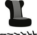 Giantex Floor Chair for Adults, Floor Gaming Chair with 5-Level Adjustable Backrest and 14 Headrest Positions, Breathable Mesh Cover, Seating Lounge Chair for Reading, Meditation, Watching TV (Gray)