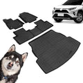Compatible for 2019-2025 Toyota RAV4 Floor Mats & Cargo Liner All Weather Floor Mats for 2019 2020 2021 2022 2023 2024 2025 RAV4 Accessories (Not Fit Hybrid)
