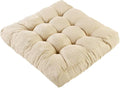 LYLNBYWK Meditation Floor Cushions, Thickened Floor Pillow for Adults, Large Square Pillows Seat Cushion for Tatami Living Room Yoga, Memory Sponge Block Added, 22x22 Inch, Beige