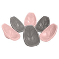 ECR4Kids Leaf Floor Seat, Rocker Chair, Pink/Grey, 6-Piece