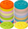 Tinideya 36 Pcs Round Floor Pillows 15.7 Inch Flexible Seating Pillows Chair Floor Cushions Reading Cushions for Kids Adults Classroom Home School Playing Supplies,18 Colors (Multicolor)