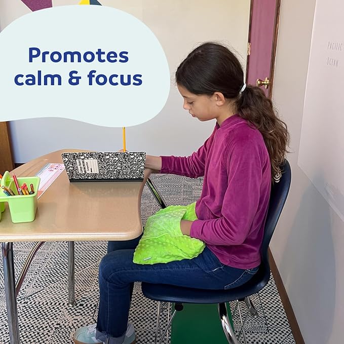 Fun and Function Sensory Vibrating Lap Pad - 4.5 lb Weighted Vibrating Pillow - Sensory Pillow for Calming Weight & Soothing Vibration - Weighted Lap Pad for Kids & Adults with Sensory Needs