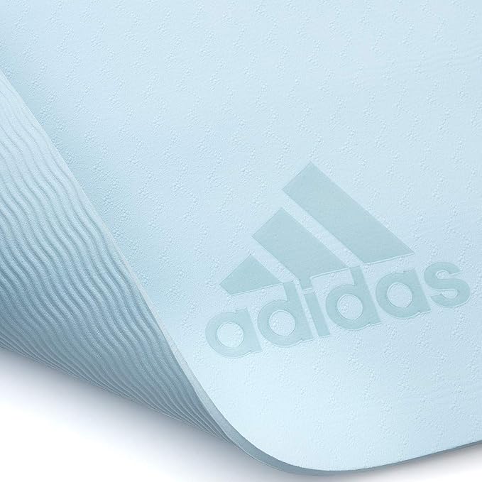 adidas Premium Yoga Mat, Firm-Density Workout Mat, 5 mm