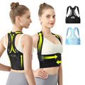 Posture Corrector for Women - Lightweight and Breathable Back Brace for Pain Relief, Rounded Shoulders and Hunchback, Compact & Portable with Fashionable Design, Invisible Under Clothes Black S