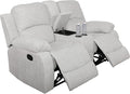 AYCP Microfiber Living Room Furniture Set Reclining Sofa Set Loveseat Furniture Sets in Living Room Sofa Recliners (Loveseat, Grey)
