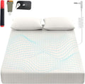 Grounding Sheets King, 90% Organic Cotton+ 10% Pure Silver Fiber,Grounded Bed Sheet Kit, Deep Pocket Grounded Bed Sheet, Relieves Pain - Used for Healthy Sleep Therapy (White, Twin XL)