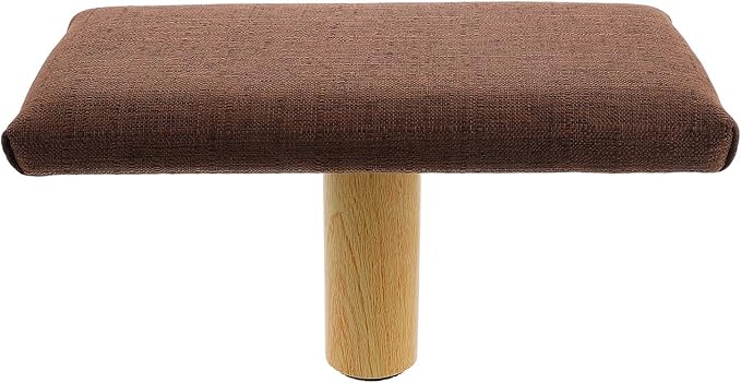 FOYTOKI Ergonomic Meditation Chair with Thick Cushion for Comfortable Stable Sitting Portable Wooden Kneeling Bench for Prayer and Posture Support Stylish Single-Leg Stool for Adults