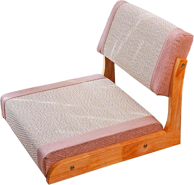 ELEFOCUS Tatami Zaisu Meditation,Tatami Floor Chair,Meditation Chair with Back Support,Adjustable Floors Seating with Back Support(Khaki)