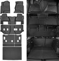 Naibeve Floor Mats for 2015-2020 Chevrolet Suburban/GMC Yukon XL 8 Seats Bench Seats - All Weather for Chevy Suburban/GMC Yukon XL Floor Mats Trunk Mat & 3rd Row Backrest mats Accessories