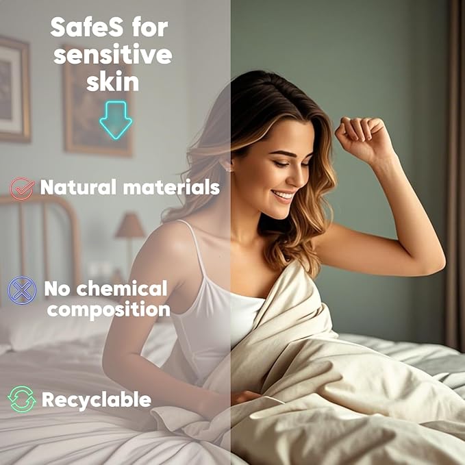 NAGS® Grounding Sheets,Grounding Bedding Sheet, Soft Cotton with Pure Silver Fitted Grounded Sheet for Improved Sleep,Pain Relief (Beige, Queen,60 * 80 * 13.5inch)