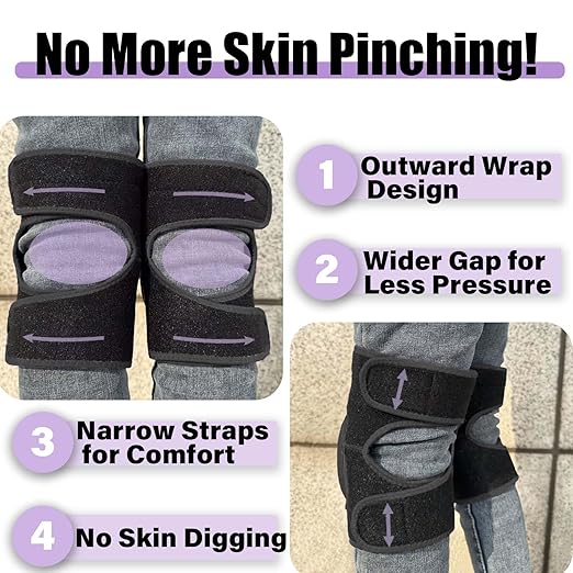 Soft Knee Pads with Memory Foam for Gardening Cleaning, Extra Thick Kneeling Pad for Men & Women Concrete Work, Lightweight Waterproof Household Kneepads for Tile Flooring Installers for Christmas, Black M