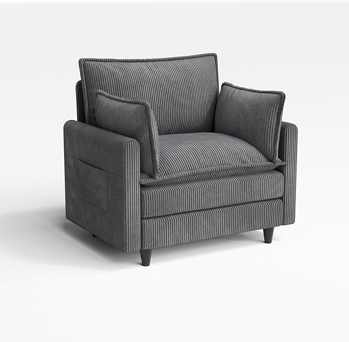 Apicizon Modular Sectional Sofa Single Seat, Grey