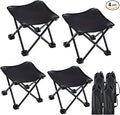 Ripeng 4 Pcs Portable Airplane Travel Foot Rest, Folding Camping Stool, Under Desk Foot Rest at Work for Long Flight, Home and Office Outdoor Hiking Fishing with Carry Bag