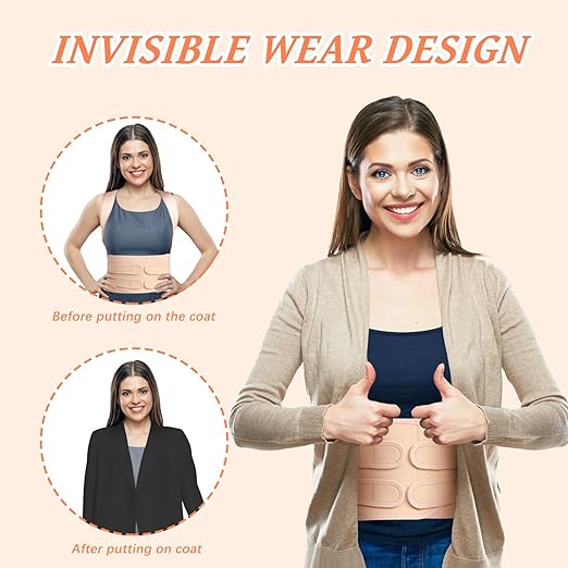 TEE TEA Posture Corrector for Women & Men – Adjustable Back Support Brace for Neck, Shoulder & Spine Muscle Relief – Improve Posture, Comfort & Confidence – Invisible & Comfortable Design (Beige, Large)