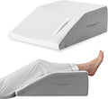 Ruqmuis Leg Elevation Pillow for After Surgery, Leg Elevating Pillow for Swelling & Blood Circulation, Leg Wedge Pillow for Sleeping, Knee Pillow for Knee Hip Ankle Pain Relief, 23.6×16.8×8Inch White