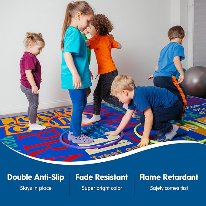 Booooom Jackson Classroom Rug Colorful Seating Classroom Carpet Elementary