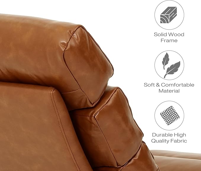 Modern Chaise Lounge Chair with Wooden Legs, Armless, Comfortable Upholstered Seat – Perfect for Living Room, Bedroom, or Office