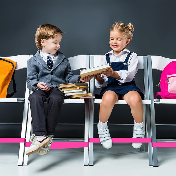 20 Pack Chair Bands for Kids with Fidgety Feet, ADHD Tools for Kids, ROOKEA Sensory Room Must Haves for Adhd Kids Fidget Chair Bands Autism Classroom Must Haves ADHD Tools for Classroom Home Chairs