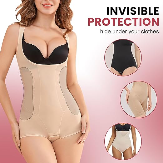 Wehhbtye 2Pcs Post Surgery Lipo Foams, Abdominal Side Compression Board, 11.8'' x 5.5'' Black Lipo Foam Lateral Protector for Post Surgery Recovery Waist Filling Skin Anti-Sagging