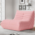 Bean Bag Chairs for Adults, BeanBag Reading Chair Memory Foam Couch, Floor Chair Soft Teddy Material, Comfy Reading Nook Chairs for Bedroom Living Room Office (Pink)