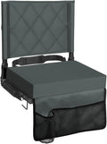 Sheenive Stadium Seats for Bleachers with Back Support, Bleacher Seats with Backs and Cushion Wide, Padded Portable Folding Comfort Stadium Chair with Shoulder Strap, Perfect for Sports Events