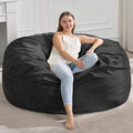 Hobestluk 4FT Bean Bag Chair Giant Bean Bag Chairs for Adults Large Bean Chairs with Removable Cover, Beanbag Chair with Filler, Adult Bean Bag Chairs for Living Room, Bedroom