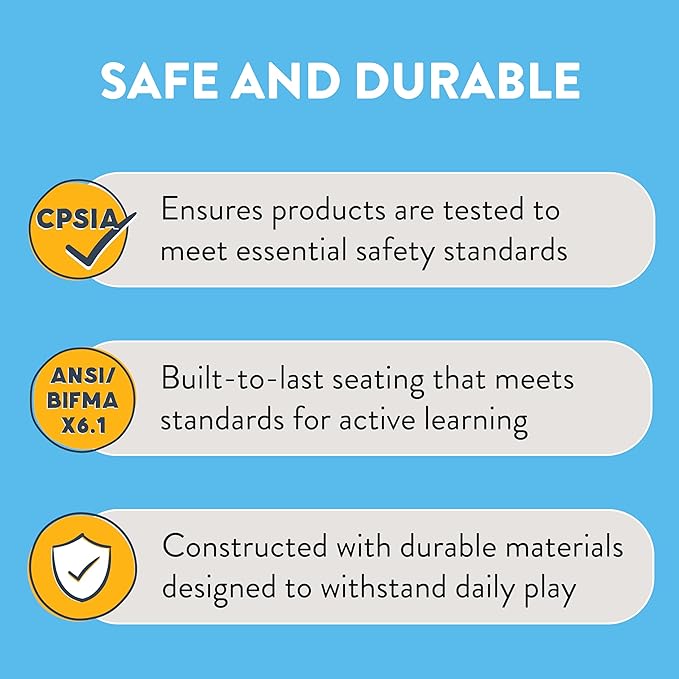 Back2School Express Wobble Stool, 15", Flexible Seating, Grey