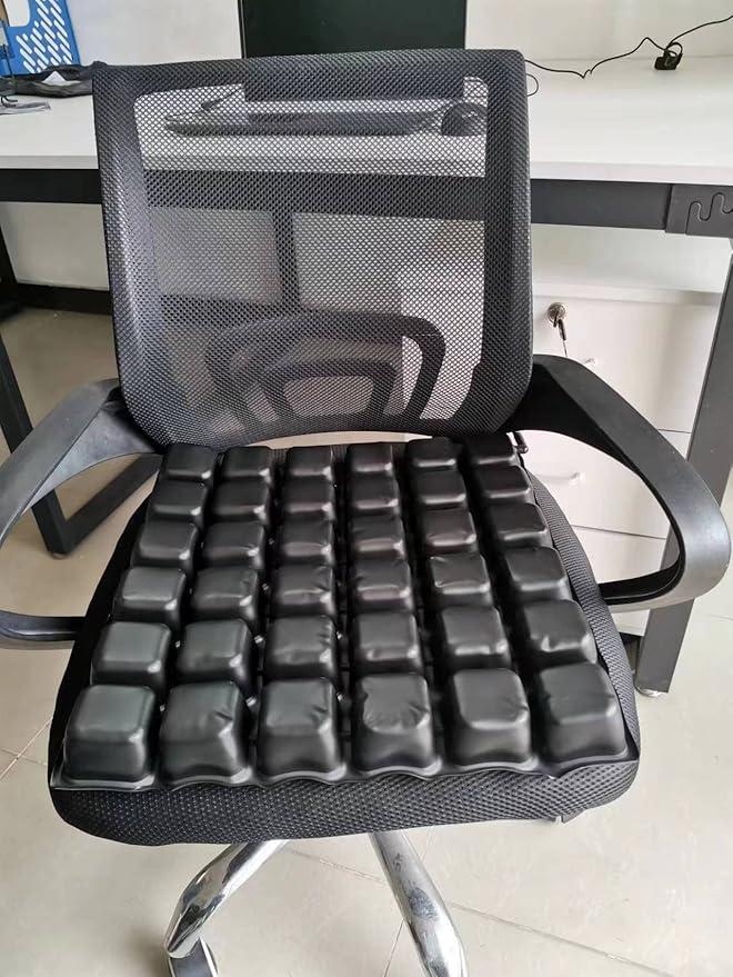 Inspiratory Cover air Cushion with Zippered Fabric Cover,Chair pad,Wheelchair Matress,Anti Bedsore,Elderly Matress,Relieve Driver and sedentary Individuals Stress and Pain,Pressure Relief Cushions.