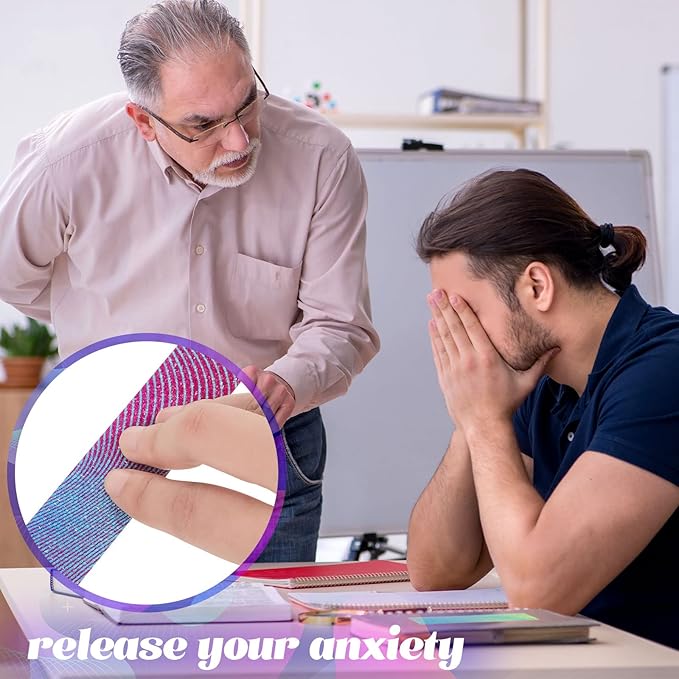 Gersoniel 72 Pcs Anxiety Sensory Stickers Strips Adhesive Textured Mental Health Calm Stickers Mindfulness Fidget Decals Stress Anxiety Relief Items for Therapy Office Desk Counselor(Gradient)