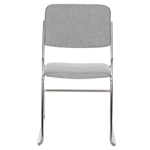 OEF Furnishings Padded Signature Stack Chair, Grey