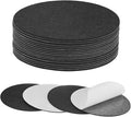 20-Pack Lamp Base Felt, 5.5 Inch Dia. 2mm Thick Self Adhesive Round Fabric Felt Pads for Lamp/Furniture/DIY, Non-Slip Fiber Backed Patch Circles with Adhesive Backing [Black]