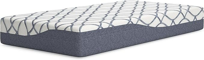 Signature Design by Ashley 10 Inch Chime Elite 2.0 Firm Green Tea Memory Foam Mattress for Cool Sleep and Pressure Relief, Twin, Fiberglass Free, Mattress In A Box