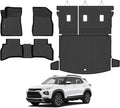 Naibeve Floor Mats for 2021-2025 2026 Chevrolet Trailblazer (Only Fit AWD) - All Weather Custom Fit for Trailblazer Floor Mats Trunk Mat with Backrest Mats (Only Fit Cargo in Upper Deck Position)