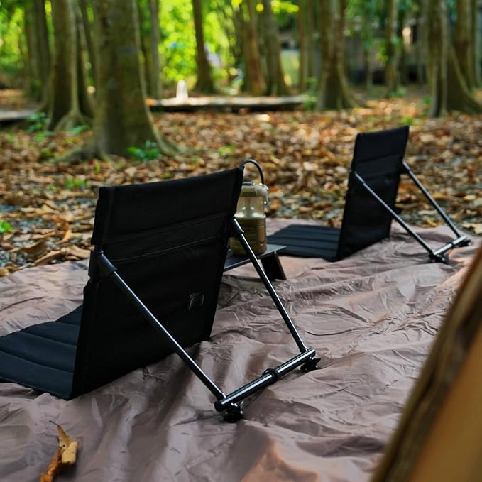 ONETIGRIS Ultralight Camping Chair,Foldable Chair with Backrest,Portable Flip Chair for Beach,Poolside,Picnic,Camping&Backpacking Hiking
